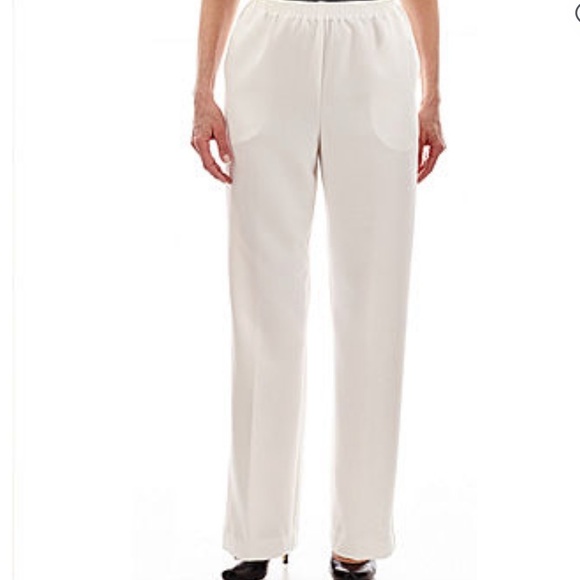 Alfred Dunner Womens Straight Pull-On Pants‎ - Picture 1 of 5